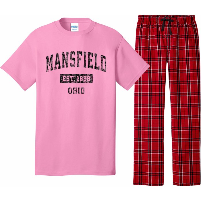 Mansfield Ohio Oh Vintage Sports Design Pajama Set