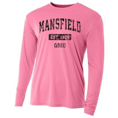 Mansfield Ohio Oh Vintage Sports Design Cooling Performance Long Sleeve Crew