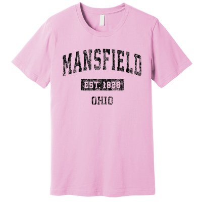 Mansfield Ohio Oh Vintage Sports Design Premium T-Shirt