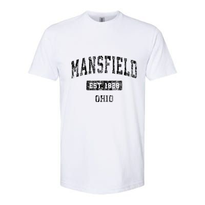 Mansfield Ohio Oh Vintage Sports Design Softstyle CVC T-Shirt