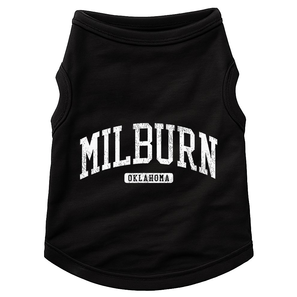 Milburn Oklahoma Ok Js03 College Univesity Style Doggie Tank