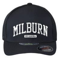 Milburn Oklahoma Ok Js03 College Univesity Style Flexfit Unipanel Trucker Cap