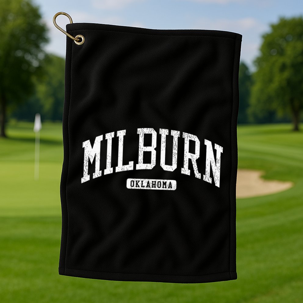 Milburn Oklahoma Ok Js03 College Univesity Style Golf Towel