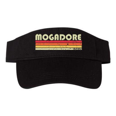 Mogadore Oh Ohio Funny City Home Roots Gift Valucap Bio-Washed Visor