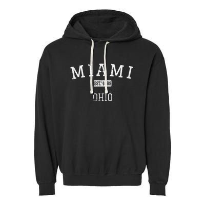 Miami Ohio Oh Vintage Garment-Dyed Fleece Hoodie