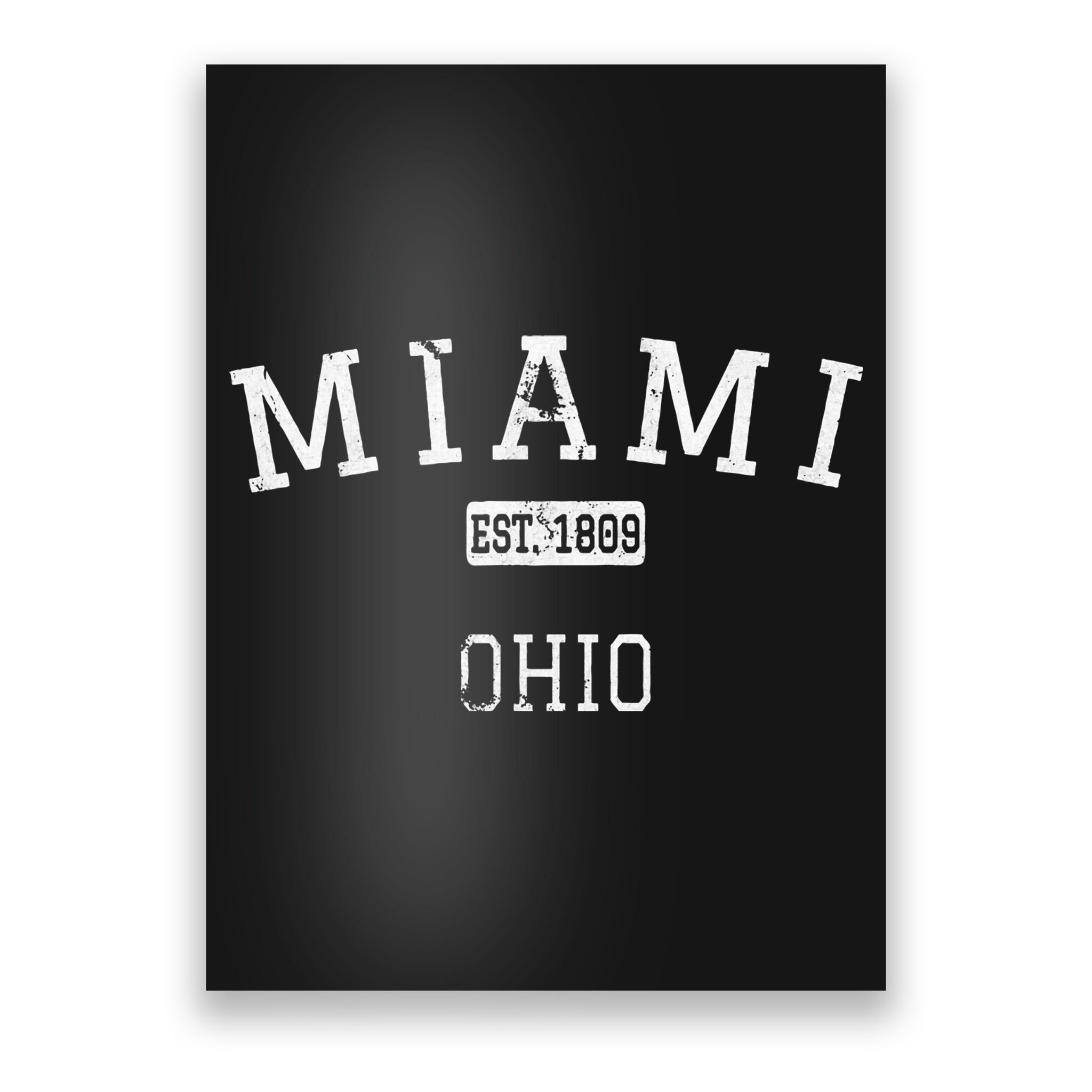Miami Ohio Oh Vintage Poster