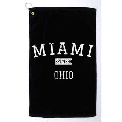 Miami Ohio Oh Vintage Golf Towel