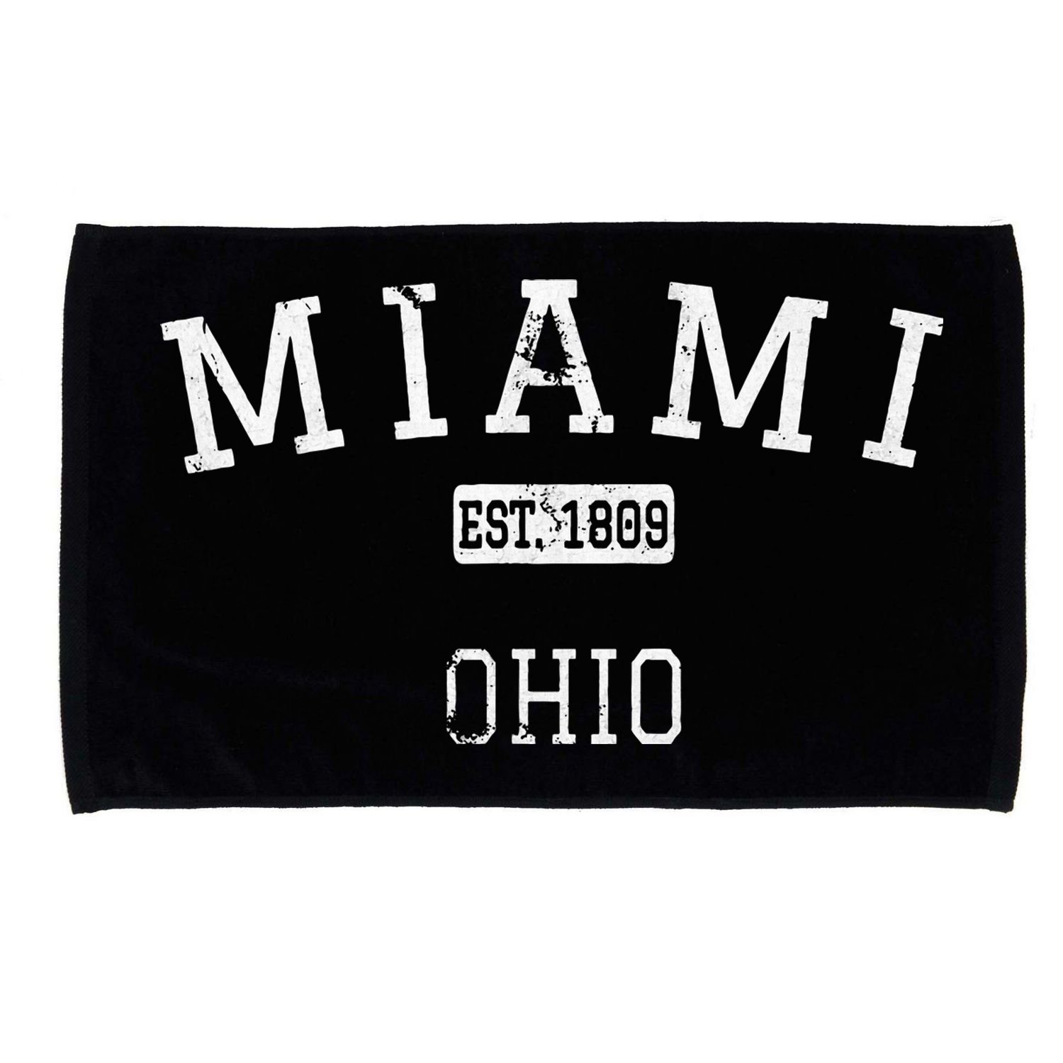 Miami Ohio Oh Vintage Microfiber Hand Towel