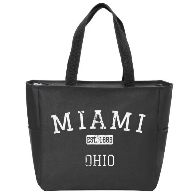 Miami Ohio Oh Vintage Zip Tote Bag