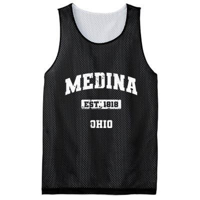 Medina Ohio Oh Vintage State Athletic Style Mesh Reversible Basketball Jersey Tank