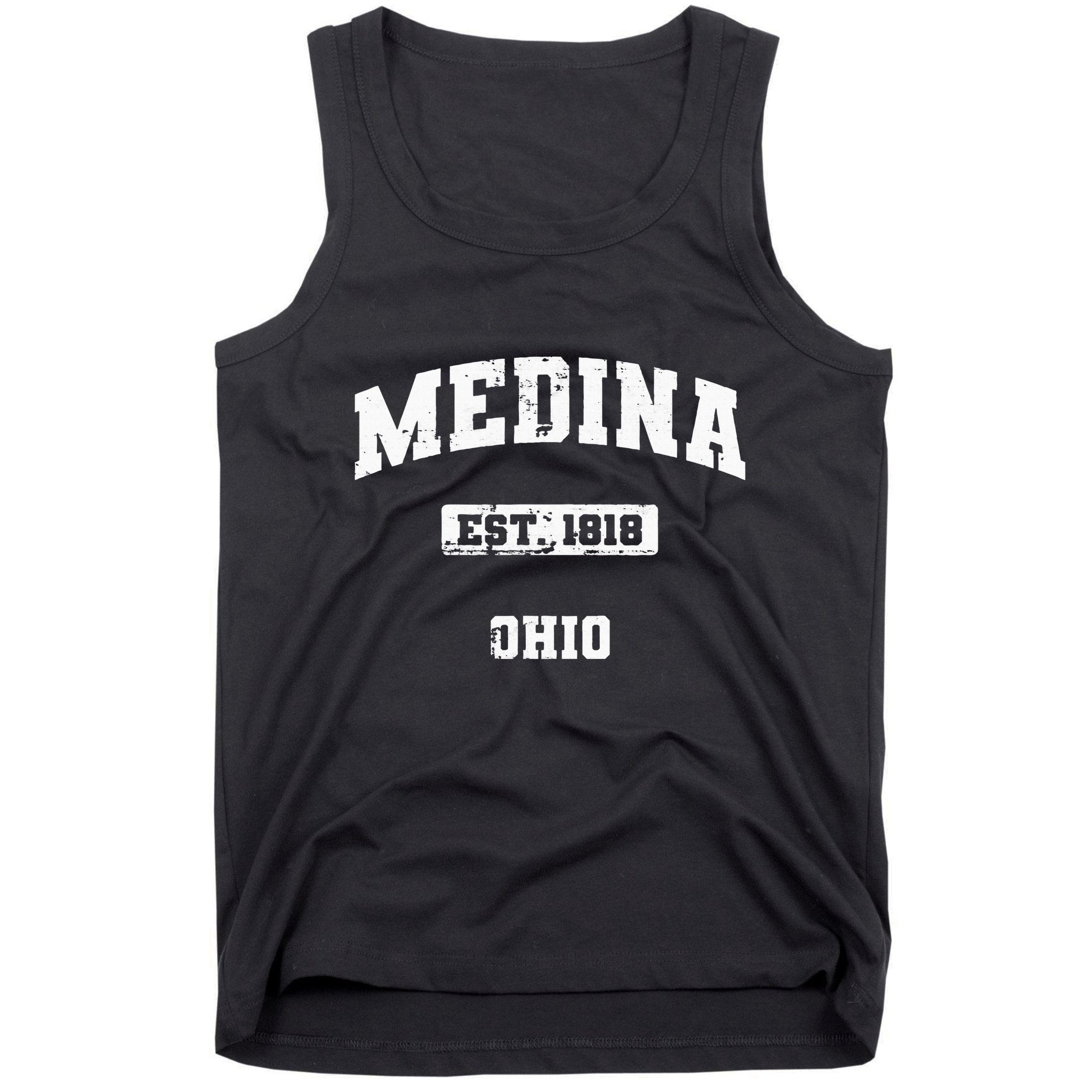 Medina Ohio Oh Vintage State Athletic Style Tank Top