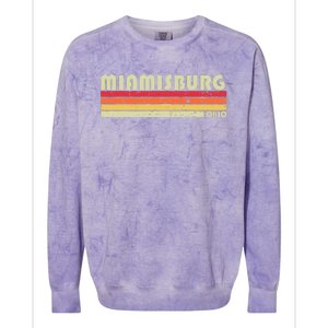 Miamisburg Oh Ohio Funny City Home Roots Colorblast Crewneck Sweatshirt