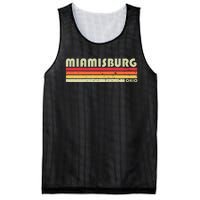 Miamisburg Oh Ohio Funny City Home Roots Mesh Reversible Basketball Jersey Tank