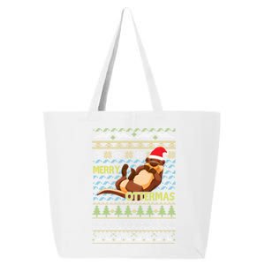 Merry Ottermas Otter Animal Lover Christmas Pajamas Gift Cool Gift 25L Jumbo Tote