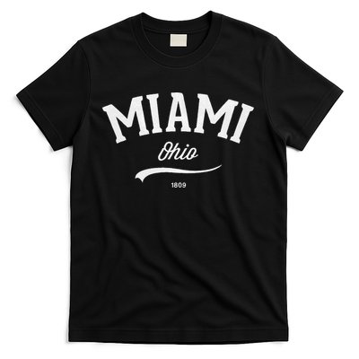 Miami Ohio Oh Vintage Retro Athletic Sports Style T-Shirt