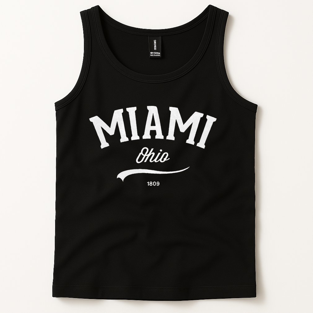 Miami Ohio Oh Vintage Retro Athletic Sports Style Tank Top