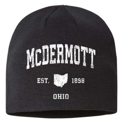 Mcdermott Ohio Oh Vintage Athletic Black Sports Sustainable Beanie