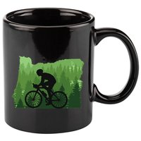 Map Of Oregon Mountain Bike Rider Mtb Biking Mountain Biker 11oz C Handle Ceramic Mug