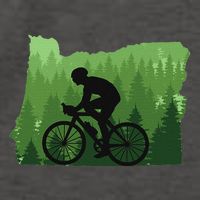 Map Of Oregon Mountain Bike Rider Mtb Biking Mountain Biker Vector Backpack