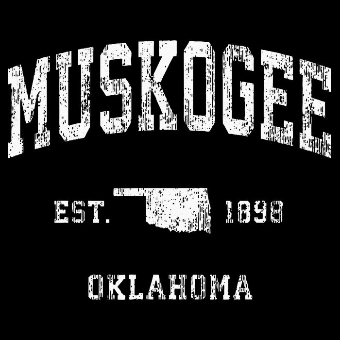 Muskogee Oklahoma OK Vintage Athletic Sports Tank Top