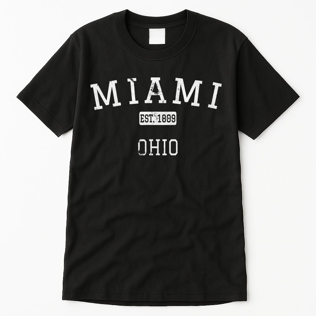 Miami Ohio OH Vintage stage athletic style Tall T-Shirt