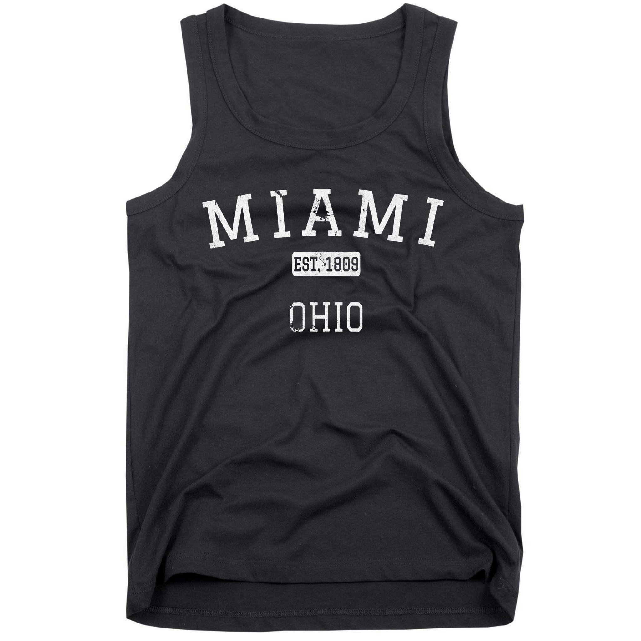 Miami Ohio OH Vintage stage athletic style Tank Top