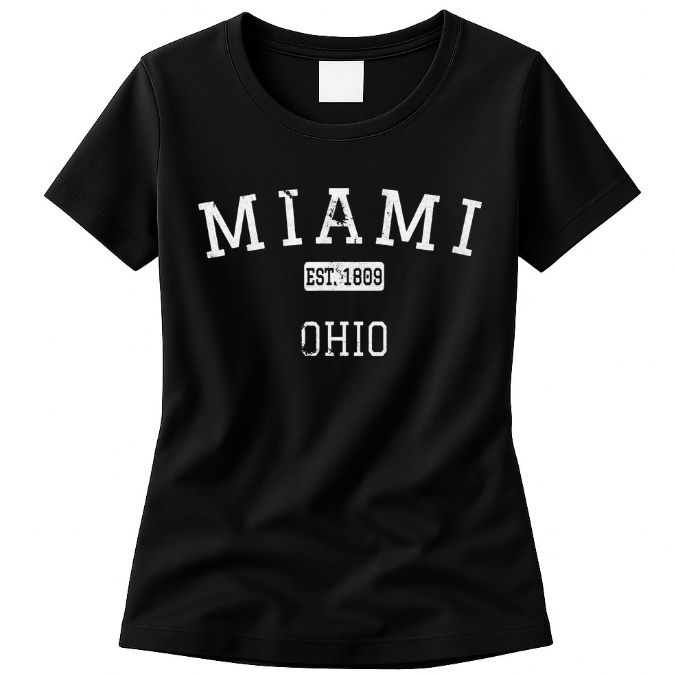 Miami Ohio OH Vintage stage athletic style Womens T-Shirt