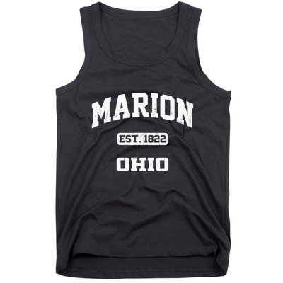 Marion Ohio OH Vintage State Athletic Style Tank Top