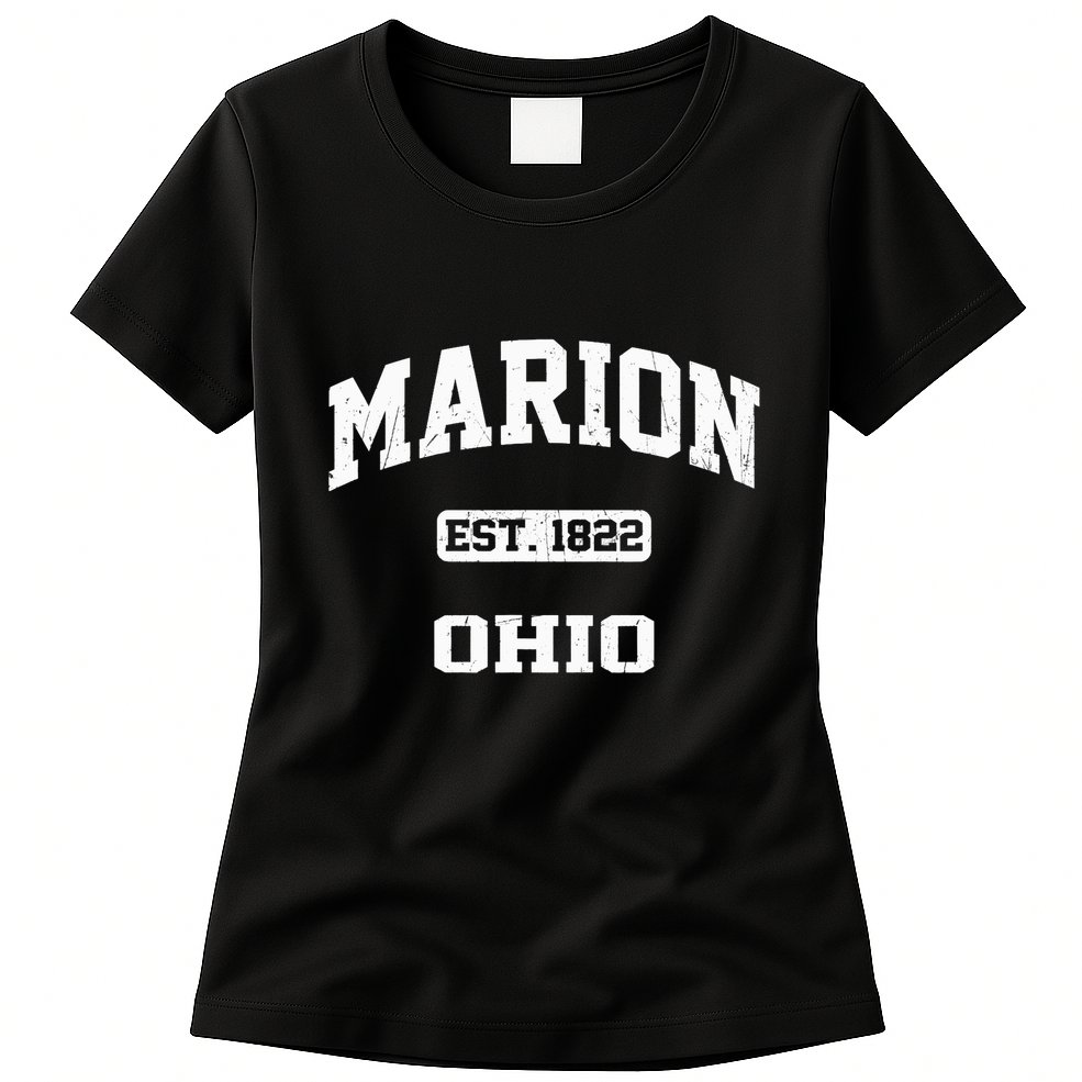 Marion Ohio OH Vintage State Athletic Style Womens T-Shirt