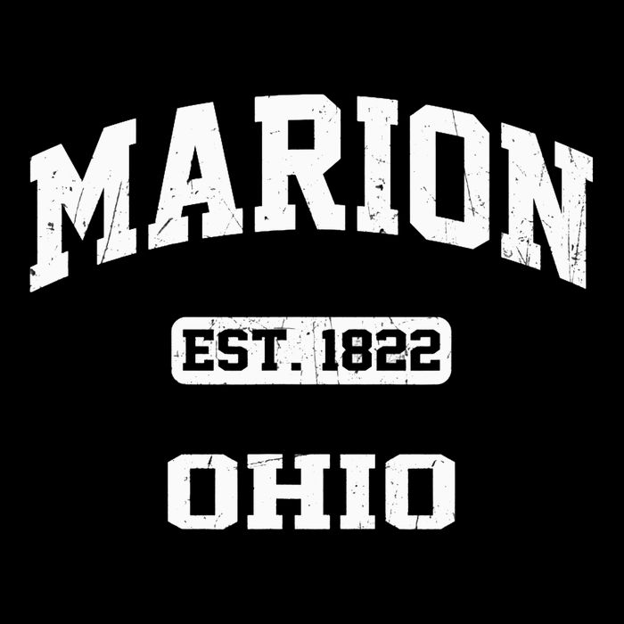 Marion Ohio OH Vintage State Athletic Style Womens T-Shirt