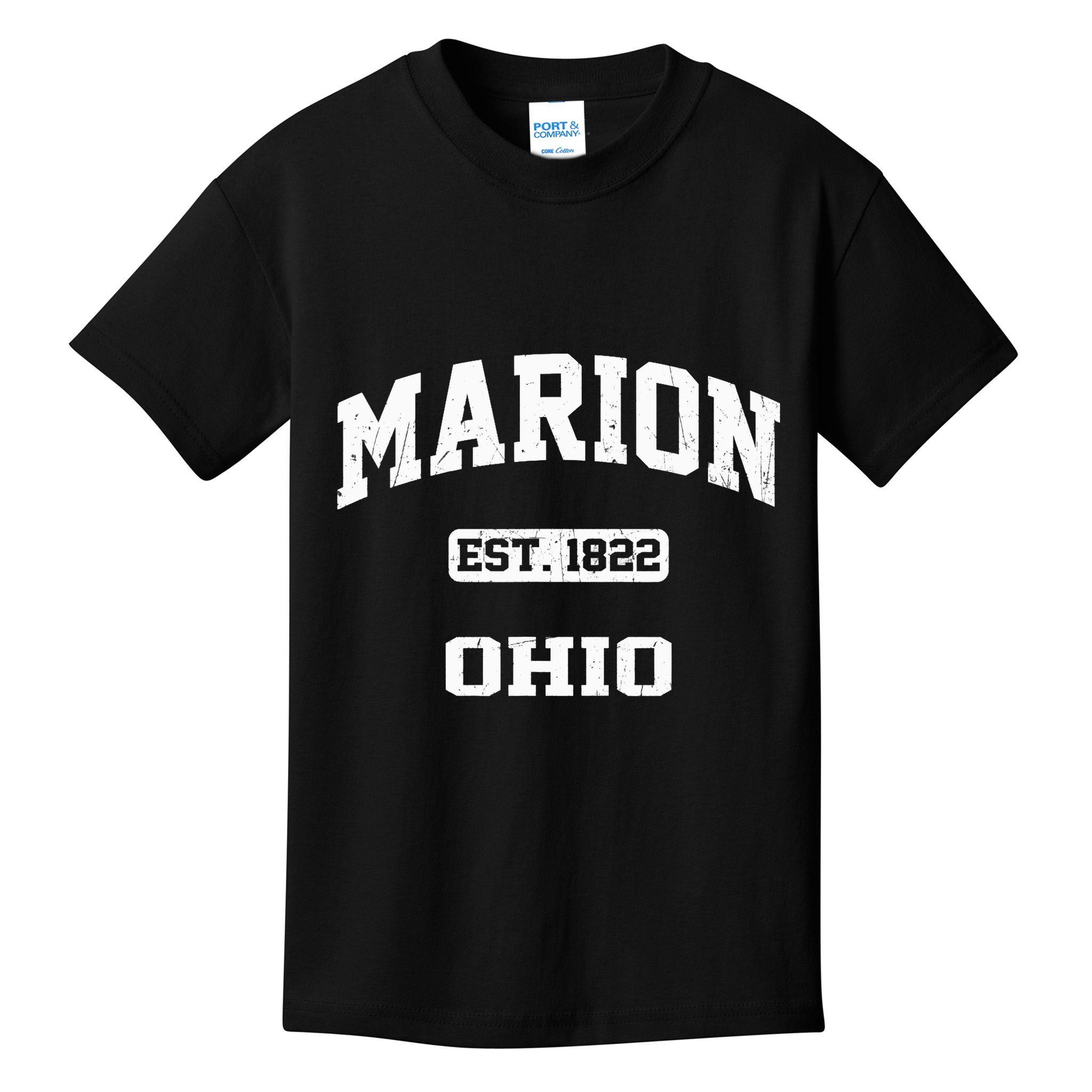 Marion Ohio OH Vintage State Athletic Style Kids T-Shirt