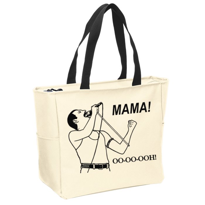 Mama Oo Oo Ooh Queen Music Lover Zip Tote Bag