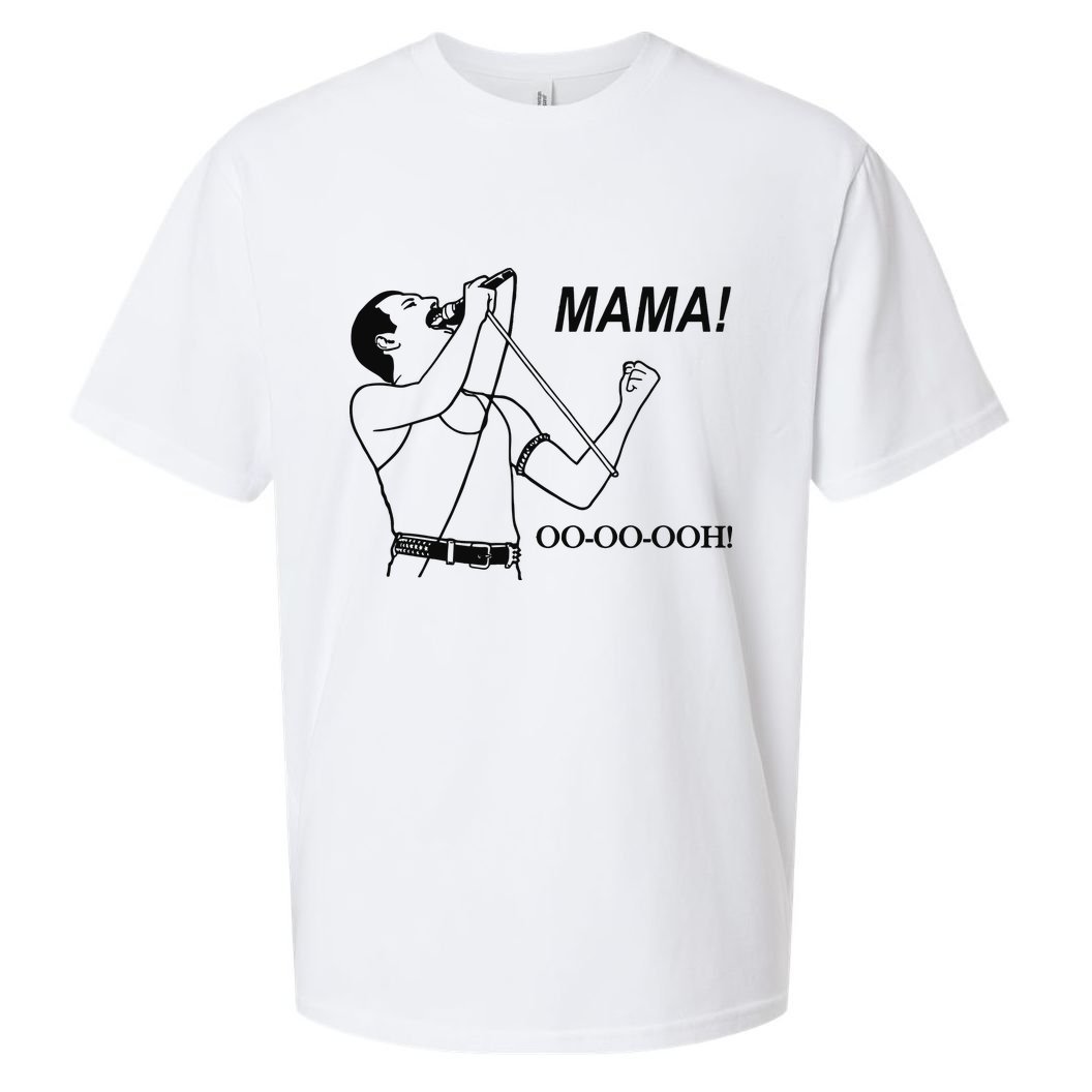 Mama Oo Oo Ooh Queen Music Lover Sueded Cloud Jersey T-Shirt