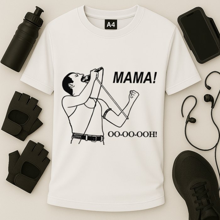 Mama Oo Oo Ooh Queen Music Lover Cooling Performance Crew T-Shirt