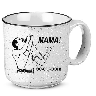 Mama Oo Oo Ooh Queen Music Lover 15oz Campfire Ceramic Mug