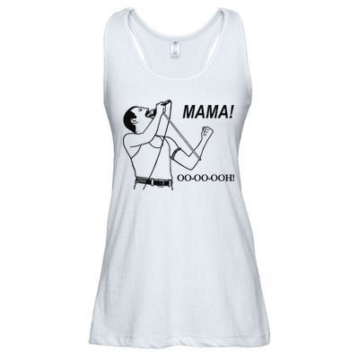 Mama Oo Oo Ooh Queen Music Lover Ladies Essential Flowy Tank
