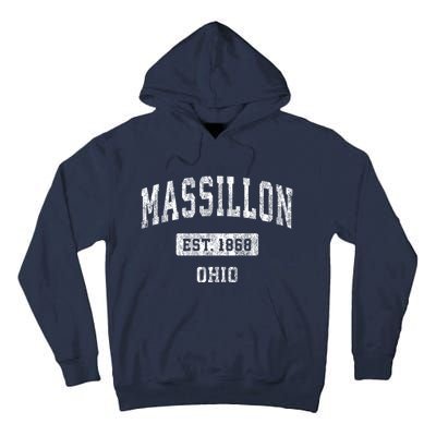 Massillon Ohio Oh Vintage Established Sports Design Tall Hoodie