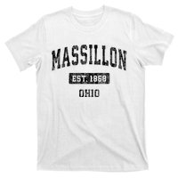 Massillon Ohio Oh Vintage Established Sports Design T-Shirt