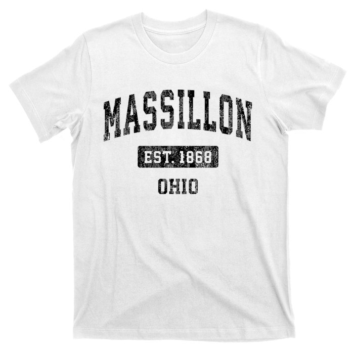 Massillon Ohio Oh Vintage Established Sports Design T-Shirt