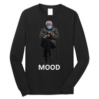 Mood Bernie Sanders Mittens Inauguration Long Sleeve Shirt