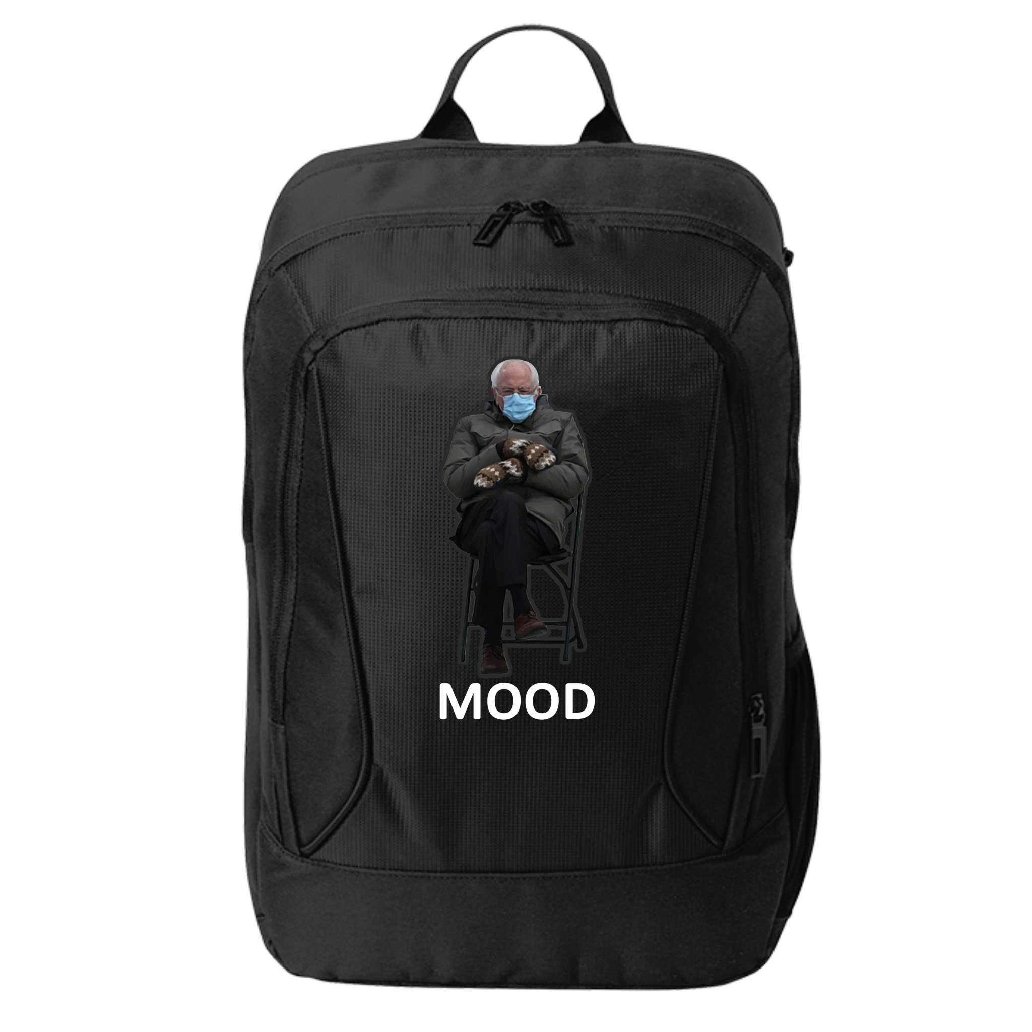 Mood Bernie Sanders Mittens Inauguration City Backpack