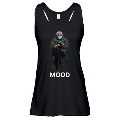 Mood Bernie Sanders Mittens Inauguration Ladies Essential Flowy Tank
