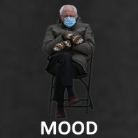 Mood Bernie Sanders Mittens Inauguration Tumbler