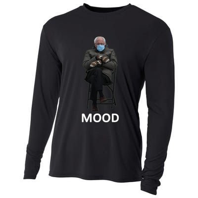 Mood Bernie Sanders Mittens Inauguration Cooling Performance Long Sleeve Crew