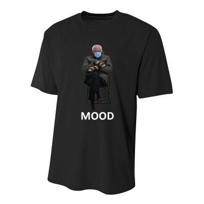 Mood Bernie Sanders Mittens Inauguration Youth Performance Sprint T-Shirt