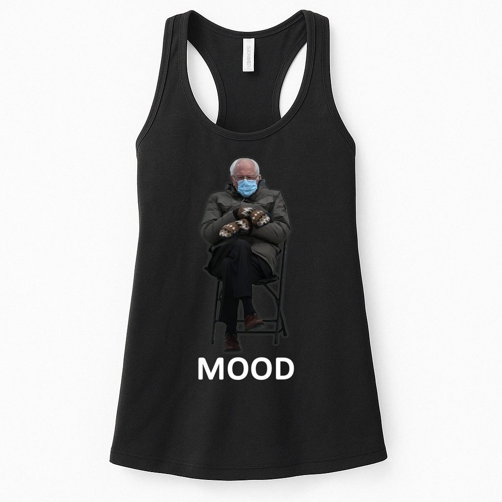 Mood Bernie Sanders Mittens Inauguration Womens Tank Top