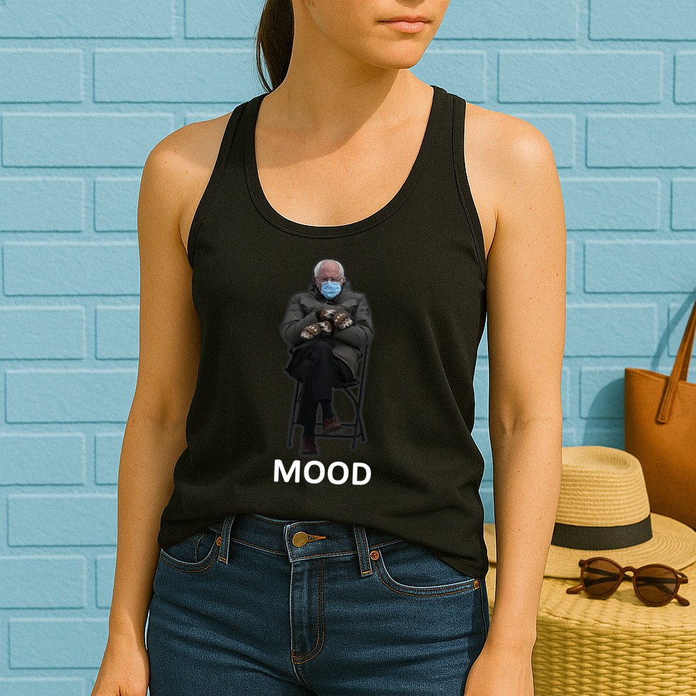 Mood Bernie Sanders Mittens Inauguration Womens Tank Top