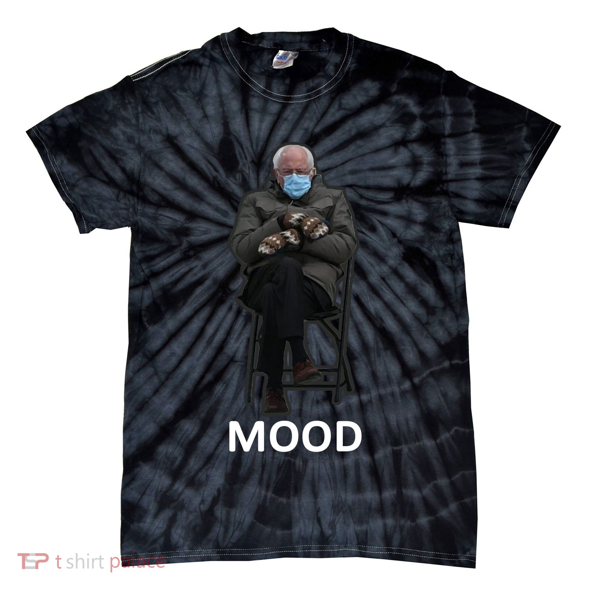 Mood Bernie Sanders Mittens Inauguration Tie-Dye T-Shirt