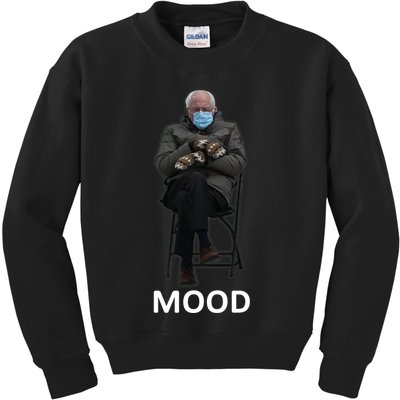 Mood Bernie Sanders Mittens Inauguration Kids Sweatshirt