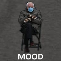 Mood Bernie Sanders Mittens Inauguration Vector Backpack